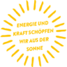 sonnenenergie Nachhaltigkeit im trixi park Zittauer Gebirge Grafik - Energie und Kraft schöpfen wir aus der Sonne