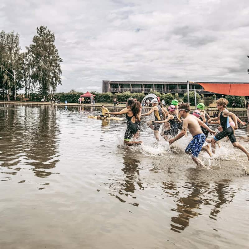 wellengang challenge-start familientriathlon trixi-park zittauer gebirge
