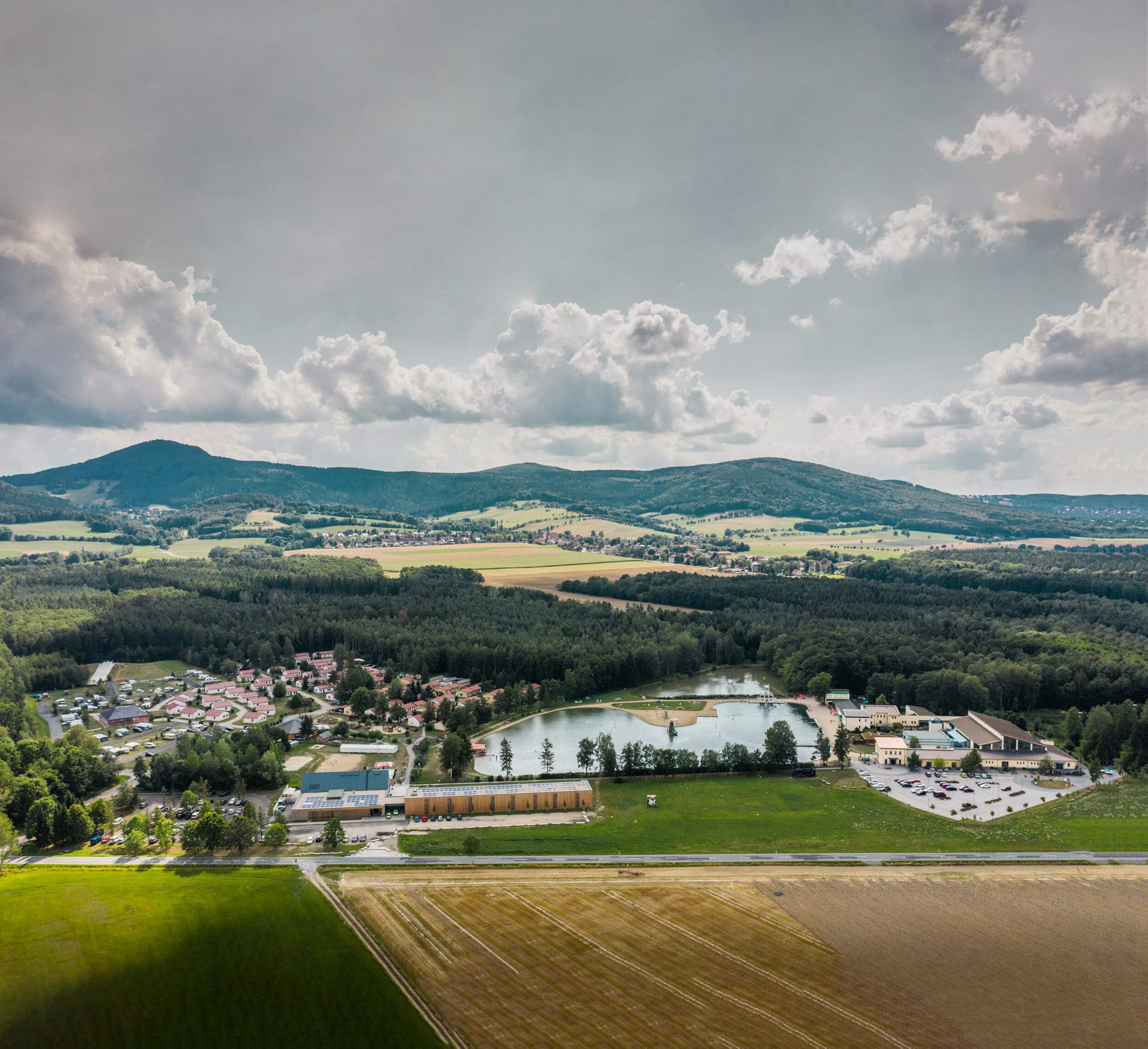 Trixi Ferienpark mit Ferienhäusern, Hotel und Campingplatz, Trixi-Bad, Freizeitbad und Saunalandschaft